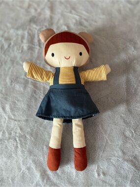 Linzy Toys Maple Rag cloth staffed doll with bear ears